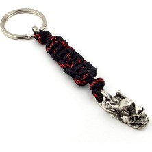 Ejderha Kafası Dragon Makrome Örgü Metal Uçlu Anahtarlık KC301