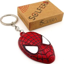 Spiderman Örümcek Adam Çizgiroman Kırmızı Metal Anahtarlık KC364