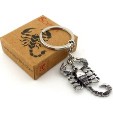 Akrep Burcu Astroloji Zirkon Taşlı Parlak Metal Anahtarlık RZ286