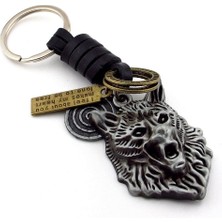 Kurt Suratı Vahşi Savaşçı Kabartma Deri Metal Anhatarlık KC340