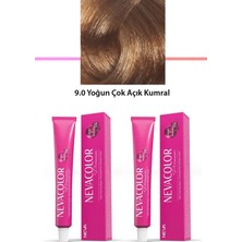 2 Li Set Premium 9.0 Yoğun Çok Açık Kumral - Kalıcı Krem Saç Boyası 2 x 50 G Tüp