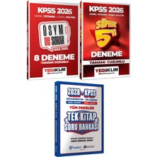 2026 Kpss Ösym Ne Sorar? 8 Deneme ve Süper 5 Deneme  - Ortaöğretim Ön Lisans Tek Kitap Soru