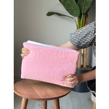 Baby Kangaroo Pembe Peluş Laptop Çantası, MacBook Air 13-14-15-16 Inç Laptop Çantası, Evrak ve Kitap Çantası