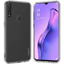 Oppo A31 2.0 mm Korumalı Silikon Kılıf Şeffaf