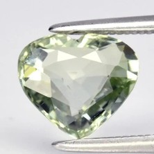 1.44CT Vs Heart Natural Green Tourmaline - Unheated Africa Gemstone