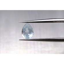 0.71CT 7.1x5.2mm Pear Natural Unheated Blue Aquamarine
