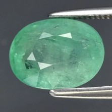 2.06CT 9.2X7MM Oval Green Emerald - Nigeria Gemstone