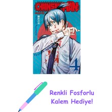 Chainsaw Man 4. Cilt + Renkli Fosforlu Kalem