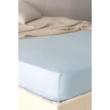 Madame Coco Yeni Sezon Belle Çift Kişilik Lastikli Bambu Çarşaf - Mavi - Mavi