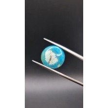 8.20CT 16.8X16.4MM Oval Natural  Tibetian Turquase