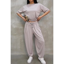 Şalvar Pantolonlu Modal Kumaş Yumuşak Dokulu  Alt Üst Takım