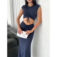 Büzgülü Etekli Takım  Liverpool Modal Kumaş