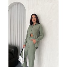 Aerobin Keten Gömlek Pantolon 2li Alt Üst Takım