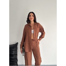 Aerobin Keten Gömlek Pantolon 2li Alt Üst Takım