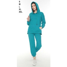 Oversize Gofre Baskılı Eşofman Takımı