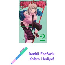 Chainsaw Man 2: Testere Adam + Renkli Fosforlu Kalem