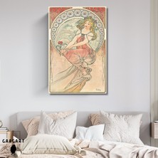 Tekli Dikey Kanvas Alphonse Mucha Lebenon Princess