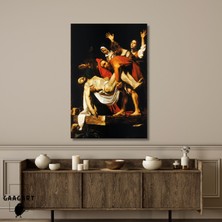 Tekli Dikey Kanvas Caravaggio Isa'nın Mezara Konması