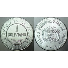 Bolivya 1 Boliviano 2017 Çil.