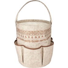 Derili 6 Cepli Sepet Organizer Çok Amaçlı Düzenleyici Çanta Kahverengi 103914