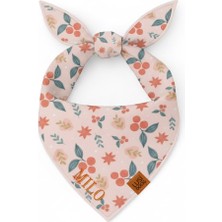 Lusi Doog Isme Özel Köpek Bandana Isimli Köpek Fular Kişiselleştirilebilir Köpek Bandanası (Noel Desenli)