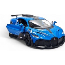 Çek Bırak Metal Model Oyuncak Bugatti Divo Mavi