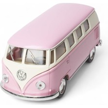 Çek Bırak 1962 Metal Model Klasik Oyuncak Volkswagen T1 Minibüs Pastel Pembe