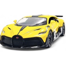 Çek Bırak Metal Model Oyuncak Bugatti Divo Sarı
