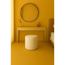 Eda Hacıoğlu Edam Bedding Group Yumuşak Teddy Peluş Kumaş Silindir Bench Puf – Oturma ve Dekoratif Koltuk