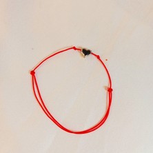 Crystal Atelier Kalp Kırmızı İp Bileklik, Ayarlanabilir Şans Dilek Makrome Bileklik Unisex Aksesuar, Kalp Ayarlanabilir Kırmızı İp Bileklik, Kalpli Kırmızı İp Şans Bilekliği, Kırmızı Dilek Bileklik