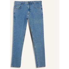 DeFacto Pedro Slim Fit Dar Kalıp Normal Bel Dar Paça Jean Pantolon E1929AX25AU