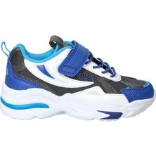 Fila Madrun Velcro FFK0261.13258 Mavi Beyaz Çocuk Spor Ayakkabı