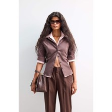 DeFacto Fitted Poplin Uzun Kollu Gömlek F9434AX25AU