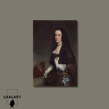 Gaagart Tekli Dikey Kanvas Diego Velazquez The Lady With A Fan
