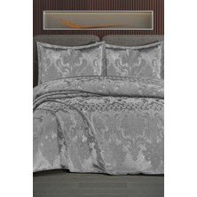 Violetta Şönil Çift Kişilik Yatak Örtüsü 240X260 cm Gri