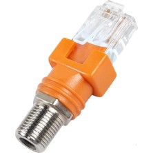 RJ45 Erkek - F Dişi Dönüştürücü Konnektör