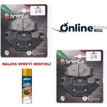 Sym Quadlander 300 Brenta Fren Balata Takımı Ön ve Arka OB4276