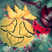 Yeni Kalp Kanatlı Kurabiye Kesici, Kurabiye Kalıbı T650131