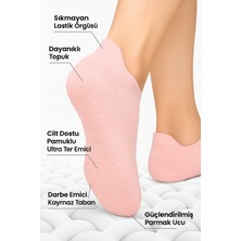 NF ND ENEFENDİ Kaydırmaz Tabanlı Unisex Pembe Yoga, Pilates ve Tavaf Çorabı | Konforlu Nefes Alan Spor Patik Çorap