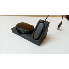 Yeni Mi Band 4 Şarj Ünitesi ve Kulaklık Tutucusu Siyah 6479450