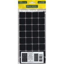 Pacific 6025 Bl Yapışkanlı Keçe 25 mm x 25 mm Siyah