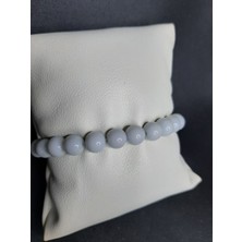 Mryart Gri Renk Cam Boncuk Bileklik Unisex