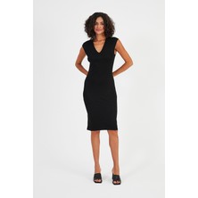 Alexandergardı V Yaka Kalem Elbise (B23-008102)