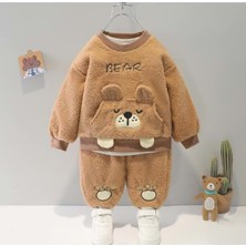 Desenli Çocuk Peluş Takım MNK0435