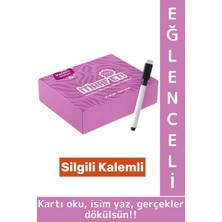 Eğlenceli Arkadaş Grup Tatil Yılbaşı Silgili Kalemli Kız Kızlar Gecesi Cesur Itiraf Oyunu 45 Kart