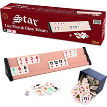 Alpsan Lotus Star Lüks Plastik Okey Takımı Ru mmy Set