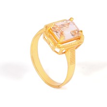 Çelik Baget Yüzük Altın Kaplama YZK-443