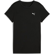Puma Ess Poly Tişört Siyah Kadın Nefes Alabilir Kumaş ile Spor ve Günlük Kombin
