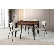 Yuvaset Home Mobilgen (Sadece Masa) Barok Ceviz 110+60*70 Arda Açılabilir Masa