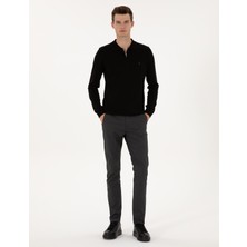 Pierre Cardin Erkek Siyah Slim Fit Kanvas Pantolon 50315265-VR046
